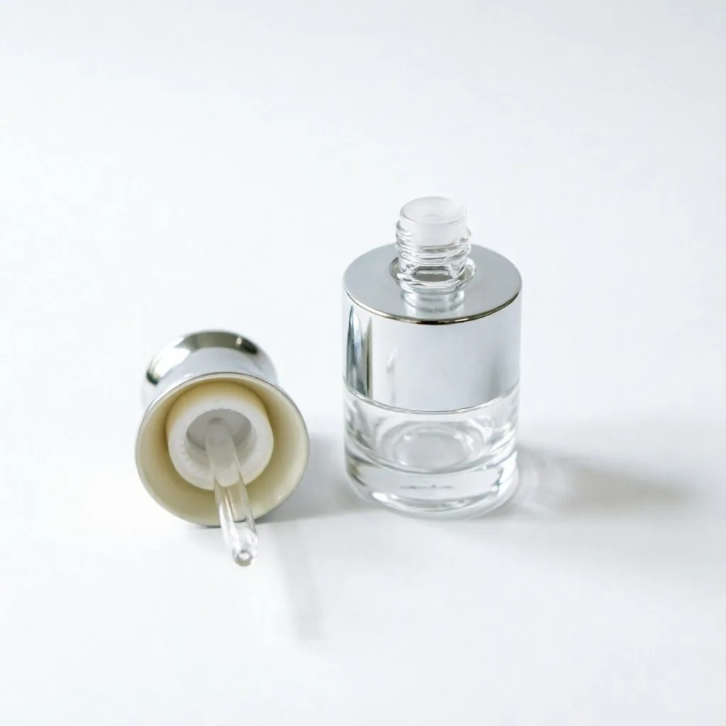 Luxury Silver Glass Serum şişe