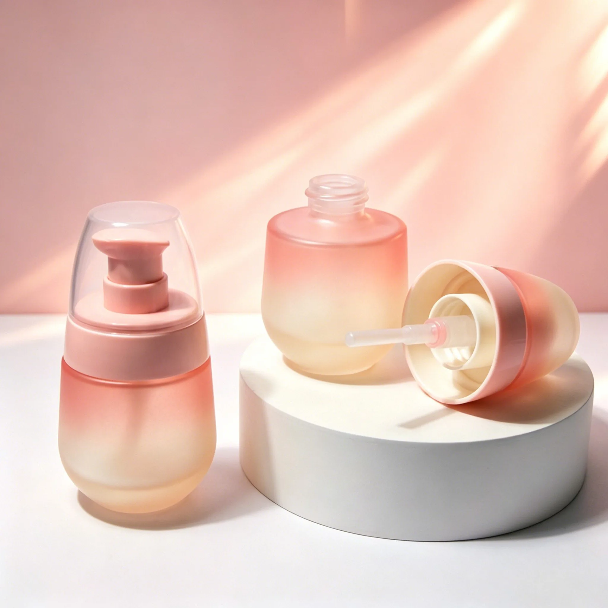 Pink Gradient 반투명 Glass 로션 병 30ml