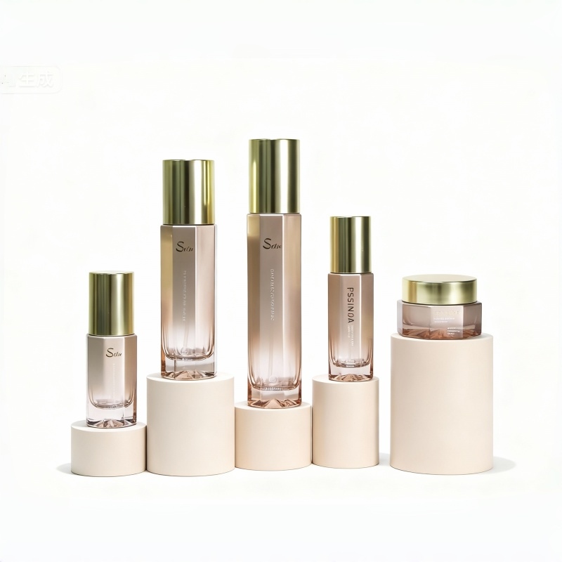 NS010 100ml Cosmetic Container Glass Packaging For Skincare