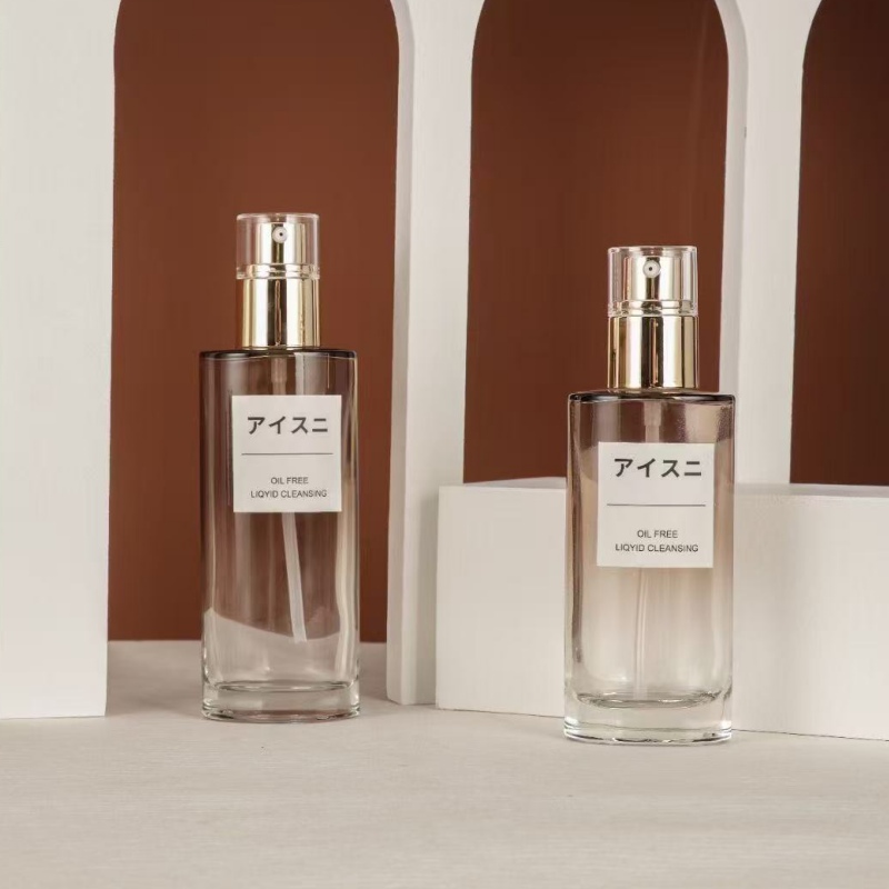 NS012 50ml 120ml Glass Empty Cosmetic Bottles 50g Cream Jar Packaging Supplier