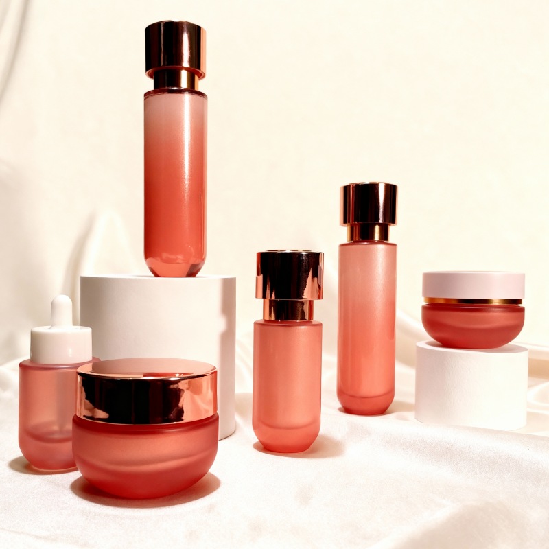 NS016 30ml 100ml 50g Glass Cosmetic Bottle Packaging Essential Oil Cream Lotion Bottle