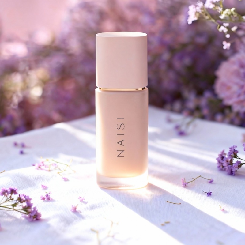 NS-F001 20ml 30ml Empty Liquid Foundation Bottle Glass Lotion Packaging