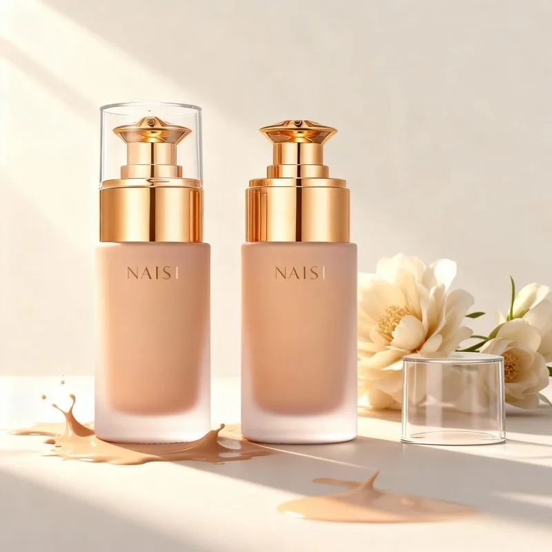 NS-F007 Rose Gold Cam Lüks Kozmetik Ambalaj