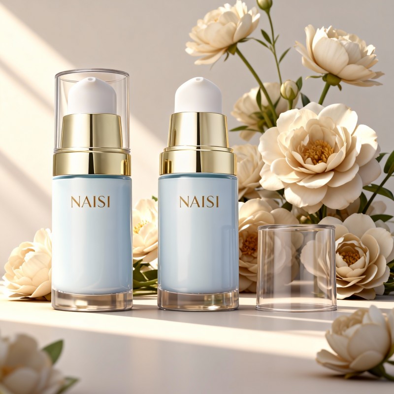 NS-F009 30ml glass emulsion pump filling process