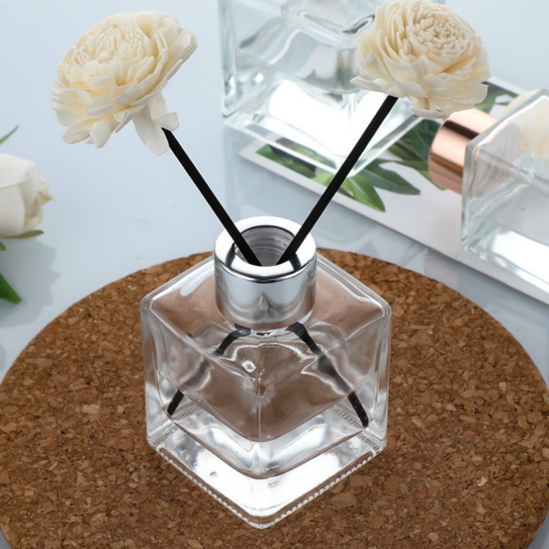 NS-L007 50ml 100ml 150ml 200ml 250ml Luxury Fragrance Diffuser Bottle Transparent Square
