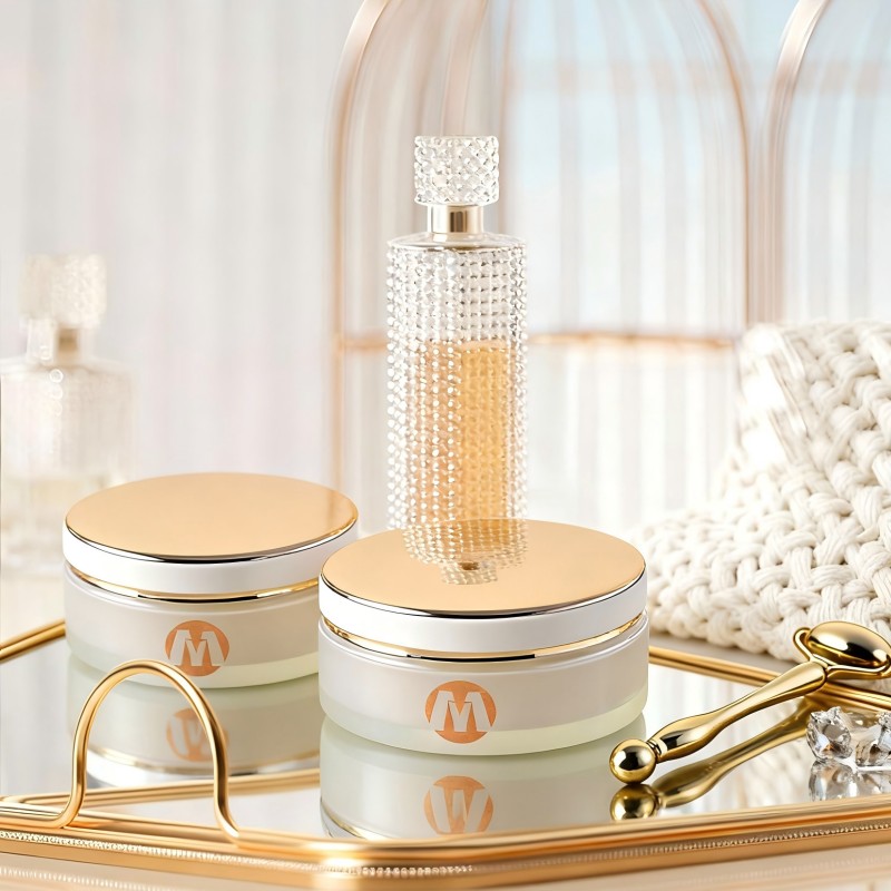 NS-M002 New High Quality Glass Face Cream 100g Glass Cosmetic Packaging Jar