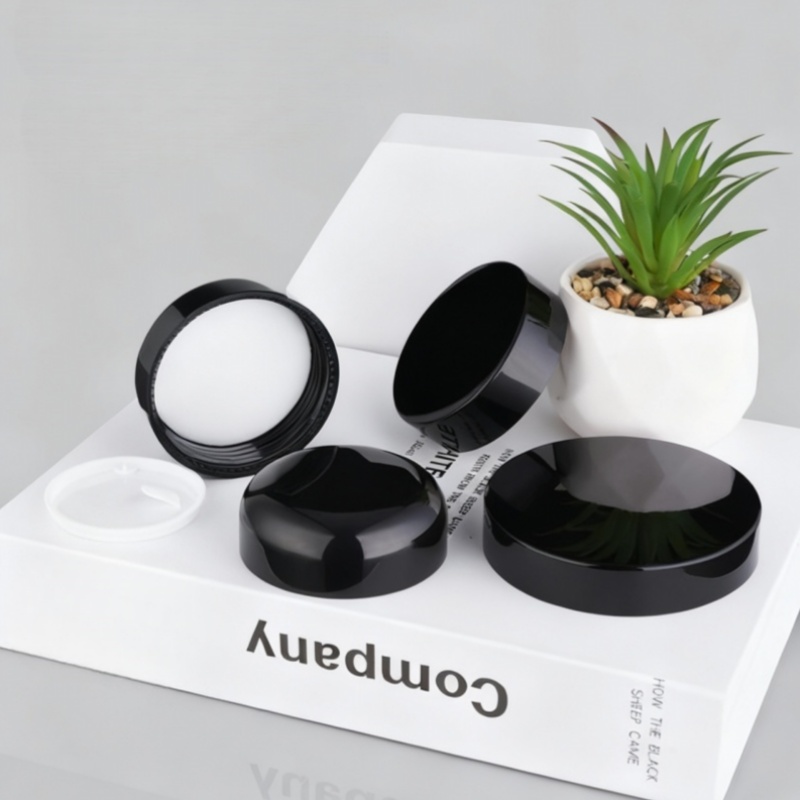 NS-M007 Black cream bottle series,  High-Quality Cosmetic Packaging 60g, 100g