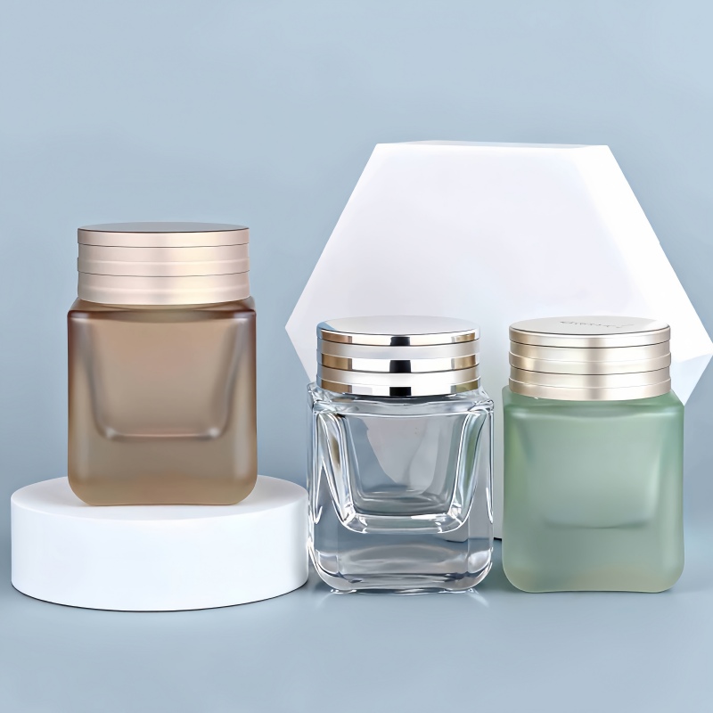 NS-M008 50g Square-shaped thick-bottomed cream bottle