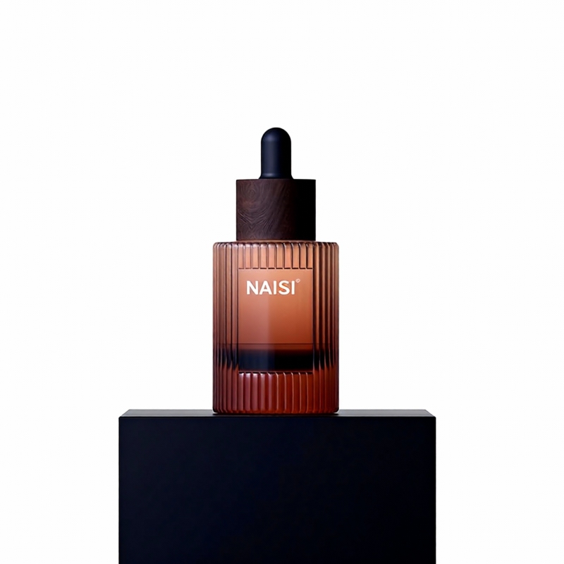 NS-D007 50ml, 80ml, 100ml thick-bottomed cylindrical bottle cosmetic essence liquid transfer bottles