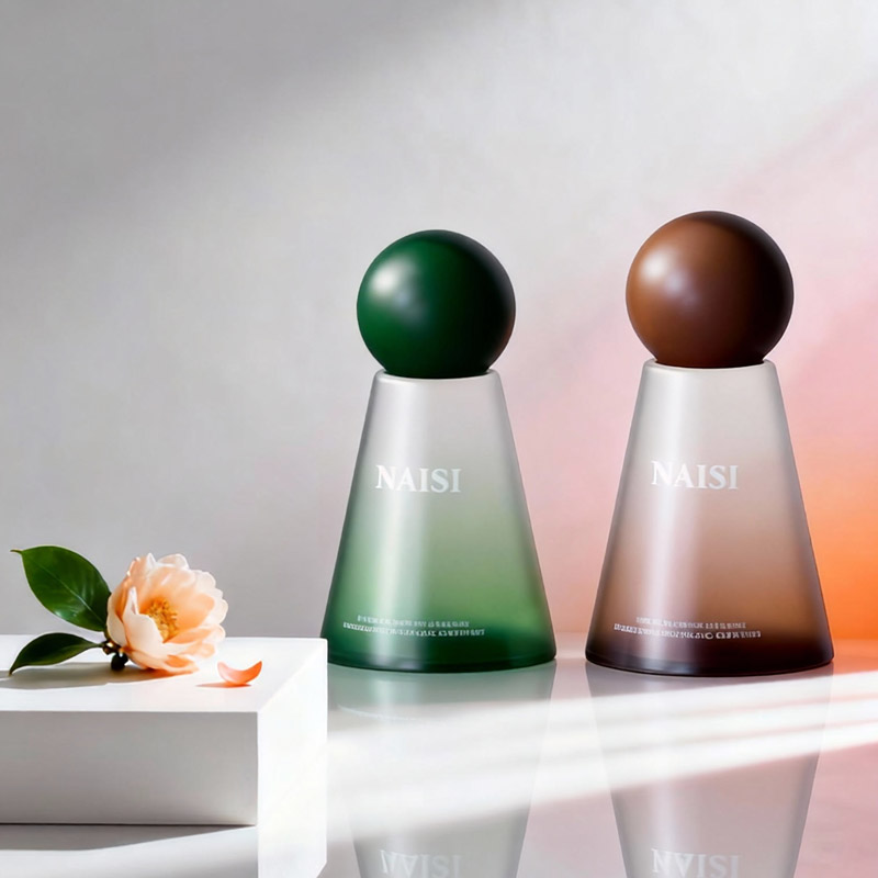 NS-D009 New 30ml, 50ml, 100ml, 120ml conical bottle for essential oil. Food-grade glass bottle for essential oil cosmetics.