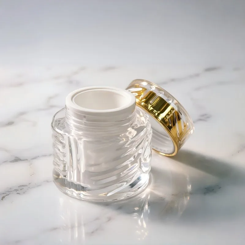 Refillable 50ml Glass Cream банкаs for Sustainable Skincare Brands