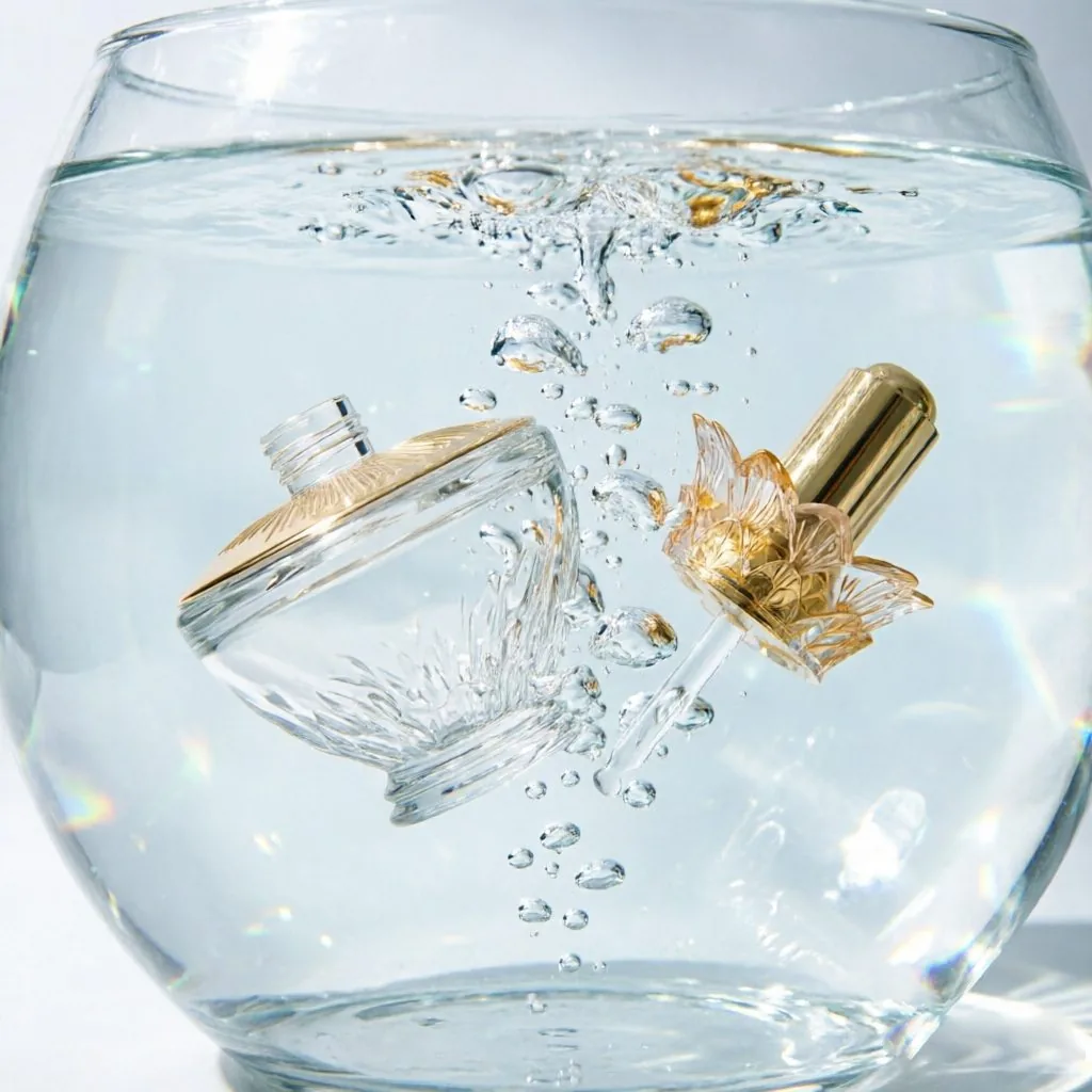 Decorative Luxury Glass Essence Bottle