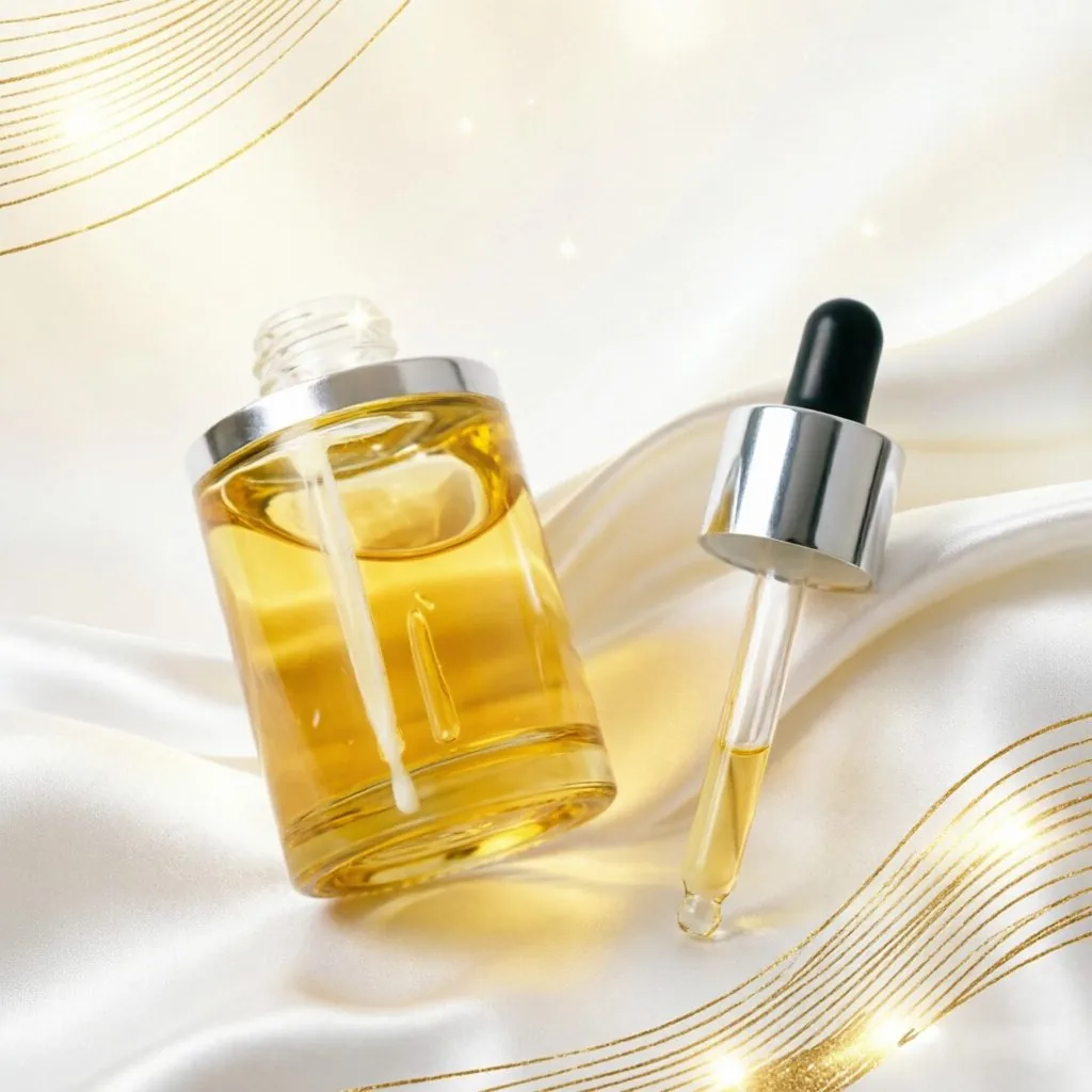 Yellow Glass Essential Oil Bottle with Dropper