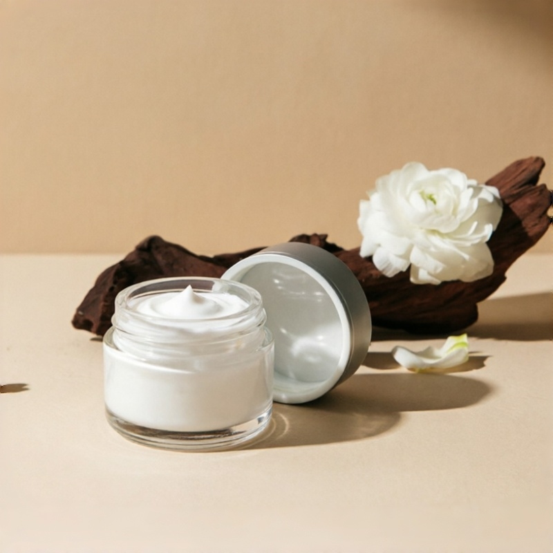 투명 반투명 Cosmetic 크림 용기 포함 Silver Lid