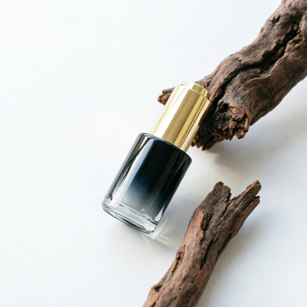 Black Gold Glass Serum Dropper флакон