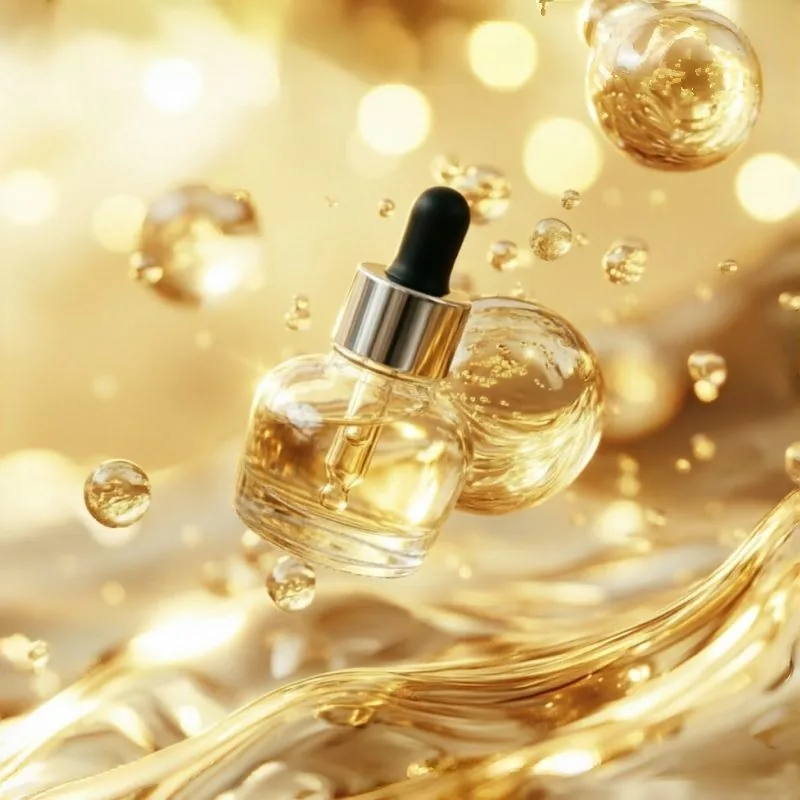 Round 투명 Glass Serum 스포이드 병 30ml