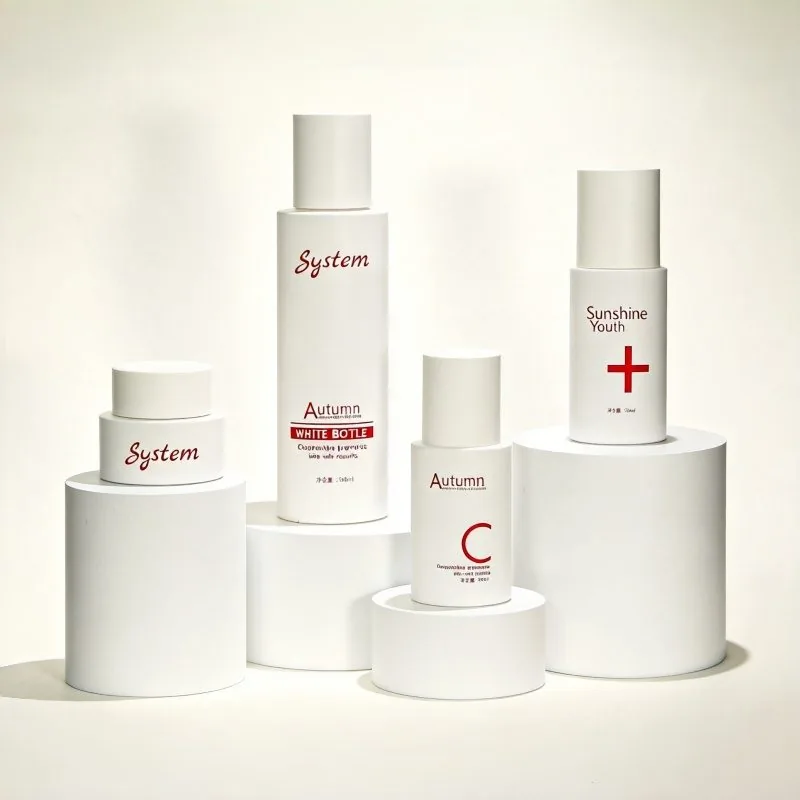 30ml 80ml 150ml Refillable empty cosmetic packaging Custom Bottle Glass Cream Jar