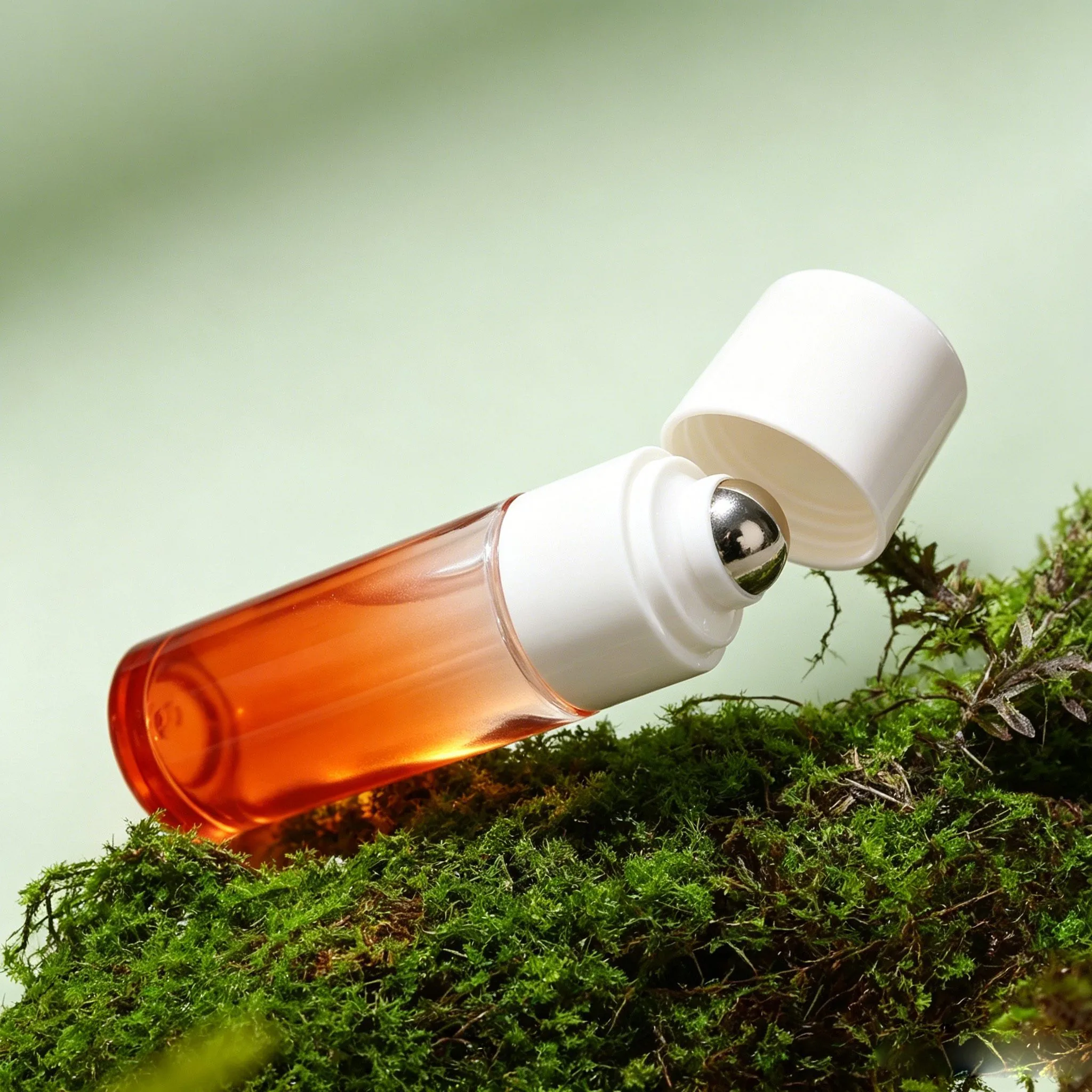 Amber Glass Roller Bottle with Stainless Steel Roller Ball 15ml