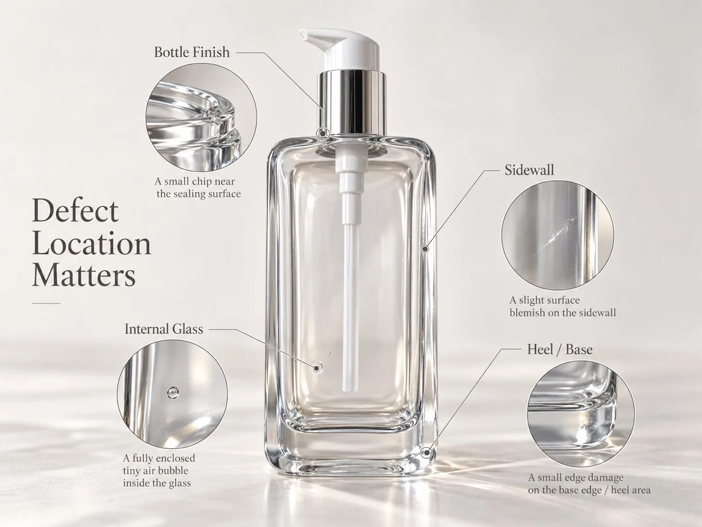 Cosmetic Glass Bottle Defects: A Practical QC Guide for Beauty Packaging Buyers